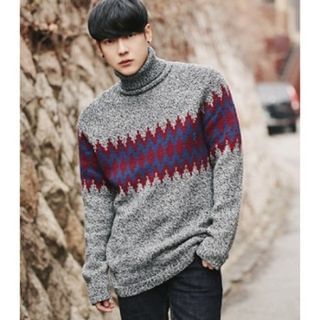 ABOKI Turtleneck Knit Sweater
