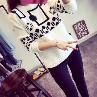 Lucy Girl Patterned Sweater
