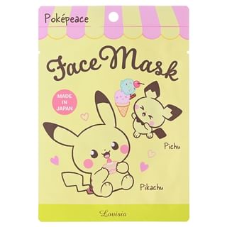 Lovisia - Pokemon Pokepeace Face Mask Pikachu & Pichu - 1 Pc