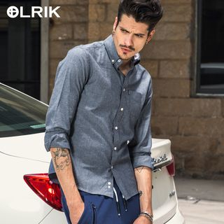 OLRIK Plain Long-Sleeve Shirt