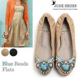 Bead-Accent Elastic Flats