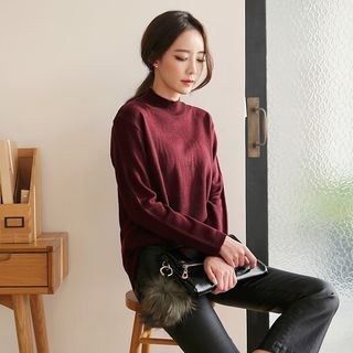 Seoul Fashion Crew-Neck Knit Top