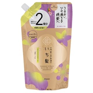 Kracie - Ichikami Damage Repair & Color Care Shampoo Refill Jumbo 640Ml