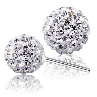 Nanazi Jewelry Rhinestone Ball Stud Earrings