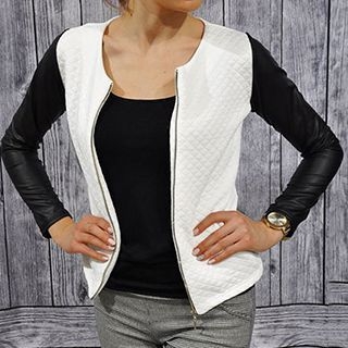 Rebecca Color-Block Zip Jacket