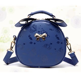 BeiBaoBao Bow-Accent Round Cross Bag