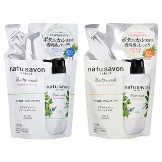 Kose - Softymo Natu Savon Select Body Wash Apple & Jamine - 360ml Refill