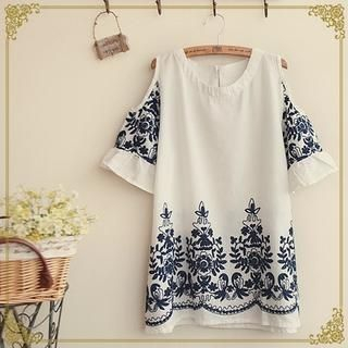 Fairyland Embroidered Short-Sleeve Tunic