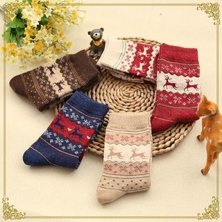 Fairyland Deer Pattern Socks