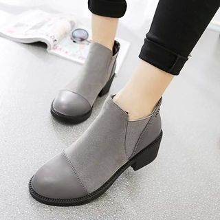 Cinde Shoes Block Heel Ankle Boots