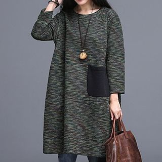 chic n' fab M lange Long-Sleeve Dress