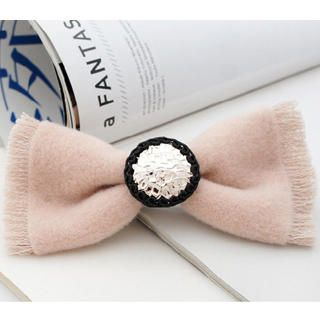 Fit-to-Kill Trendy Ribbon Hairpin - Pink Pink - One Size