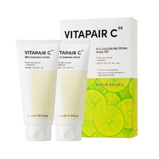 NATURE REPUBLIC - Vitapair C Big Cleansing Foam Dual Set 2 pcs