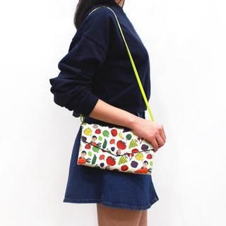 Full House Faux-Leather Printed Cross Bag