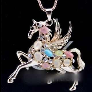 LENNI Jeweled Pegasus Necklace