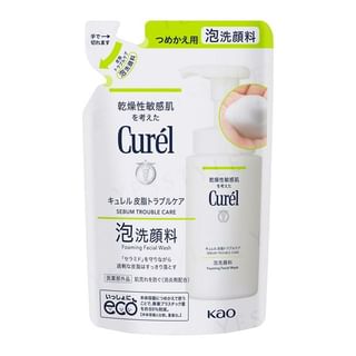 Kao - Curel Sebum Trouble Care Foaming Facial Wash 130Ml Refill