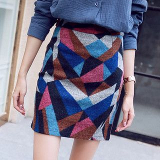 YOZI Patterned Skirt