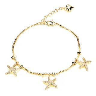 Tenri Rhinestone Starfish Bracelet