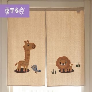 Tarobear Embroidered Half Curtain