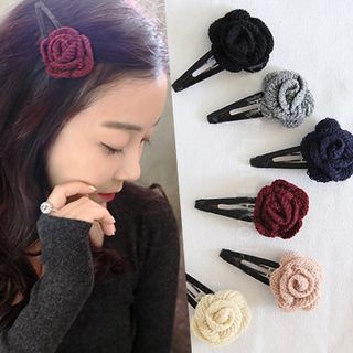 Miss Max Knit Flower Hair Clip