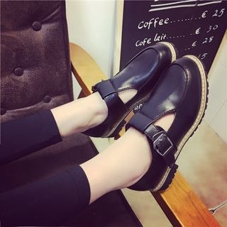 Hipsole Buckled T-Strap Flats