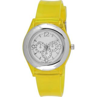 Collezio Jelly Strap Watch Yellow - One Size