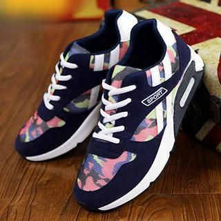 Preppy Boys Camouflage Panel Sneakers