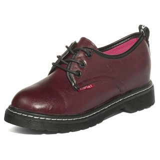 yeswalker Faux Leather Lace-Up Shoes