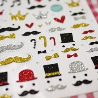 Full House Glitter Pattern Stickers