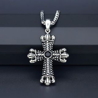 LoveGem Cross Titanium Steel Necklace