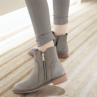 Pangmama Side Zip Ankle Boots