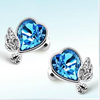 Mbox Jewelry Swarovski Elements Crystal Heart Earrings