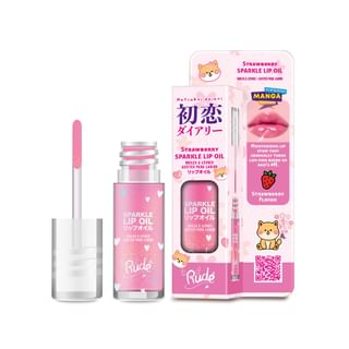 Rude Cosmetics - Manga Collection Manga Sparkle Lip Oil - 3 Colors Grape - 4G
