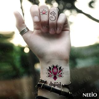 Neeio Waterproof Temporary Tattoo (Lotus) 1 sheet