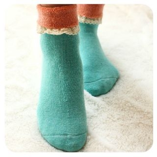 Momoi Lace Trim Socks