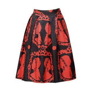 Flore Patterned A-Line Skirt