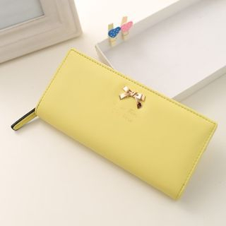 Youshine Faux Leather Ribbon-accent Wallet