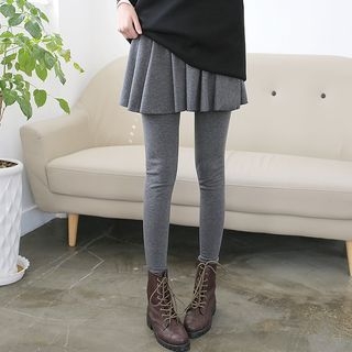 Stylementor Inset A-Line Skirt Leggings