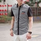 Short-Sleeve Color Block Shirt от YesStyle.com INT Short-Sleeve Color Block Shirt от YesStyle.com INT