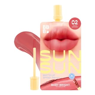 Baby Bright - Sunsun Matte Lip Spf50+ Pa++++ 02 Peach Daylight