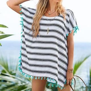 Sunset Hours Striped Cover-Up
