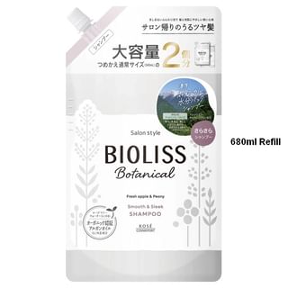 Kose - Bioliss Botanical Smooth & Sleek Shampoo 680ml Refill