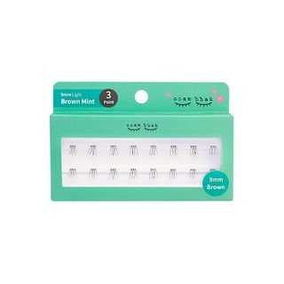 ccam bbak - Original Eyelash 3 Points - 9 Types 9mm Brown