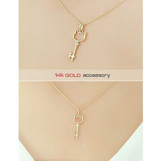 soo n soo Key Pendant Gold Necklace