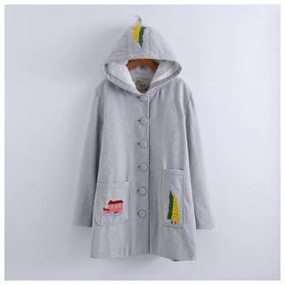 Kirito Embroidered Hooded Coat