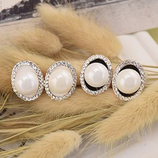 Ciroki Faux Pearl Stud Earrings