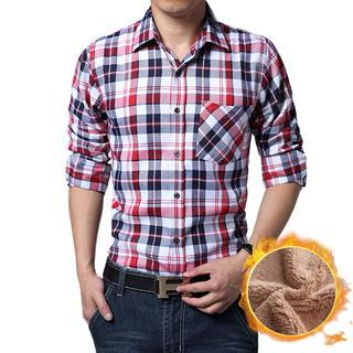 Alvicio Long-Sleeve Plaid Shirt