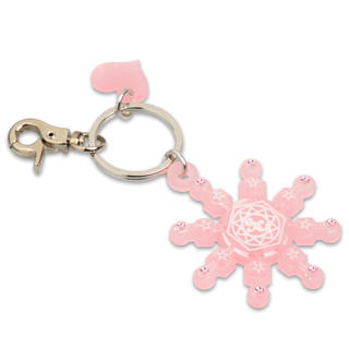 Sweet & Co. Sweet&Co. Pink Snow Flurry Swarovski Crystal Key Chain