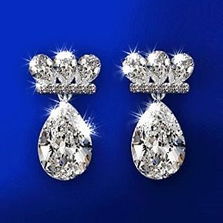 Nanazi Jewelry CZ Water Drop Earrings