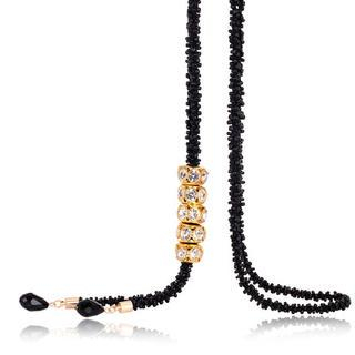 Best Jewellery Rhinestone & Bead Long Necklace